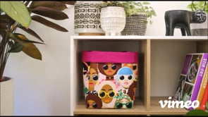 Load and play video in Gallery viewer, Large Storage Basket Reversible Foldable - SISTERHOOD
