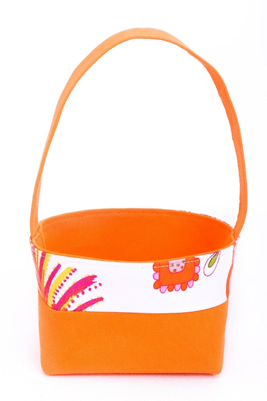 storage-basket-with-handle-orange-wall-organiser mimi-handmade-australia