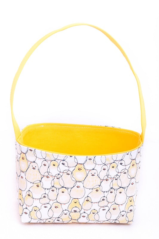 yellow-baby-chicken-fabric-basket-with-handle-Easter-bag