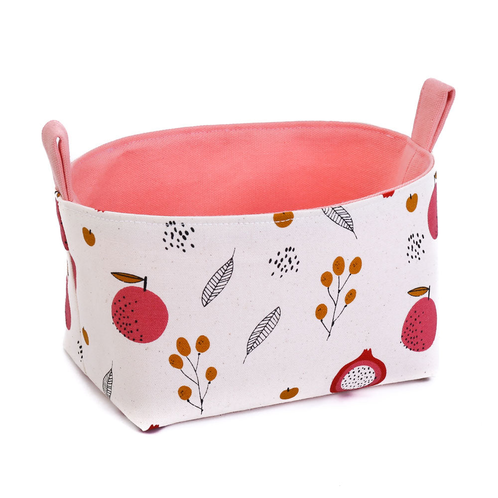 cream-and-pink-dragon-fruit-print-decorative-basket
