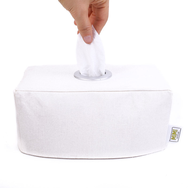 Load image into Gallery viewer, cream-off-white-linen-cotton-blend-tissue-box-cover
