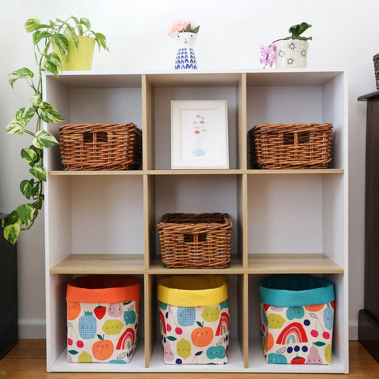 happy storage baskets for cube shelves  