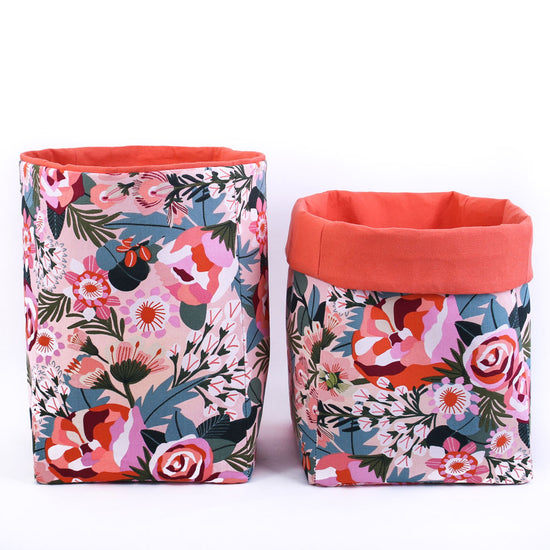 folding-baskets-pink-floral-print-mimi-handmade-australia