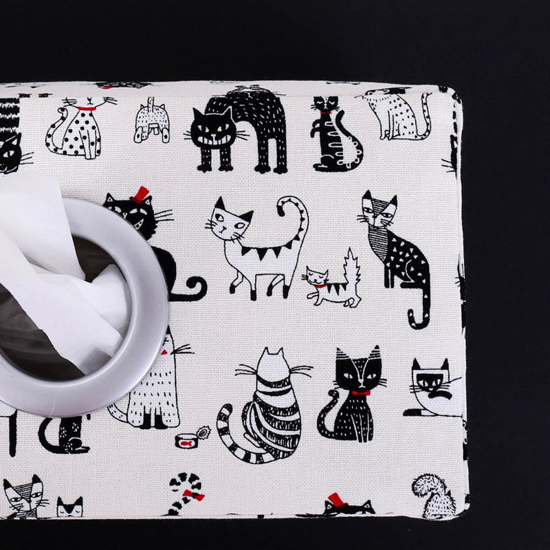 
                  
                    tissue-box-cover-white-black-cats-ring-opening-quirky-homewares-mimi-handmade-australia
                  
                
