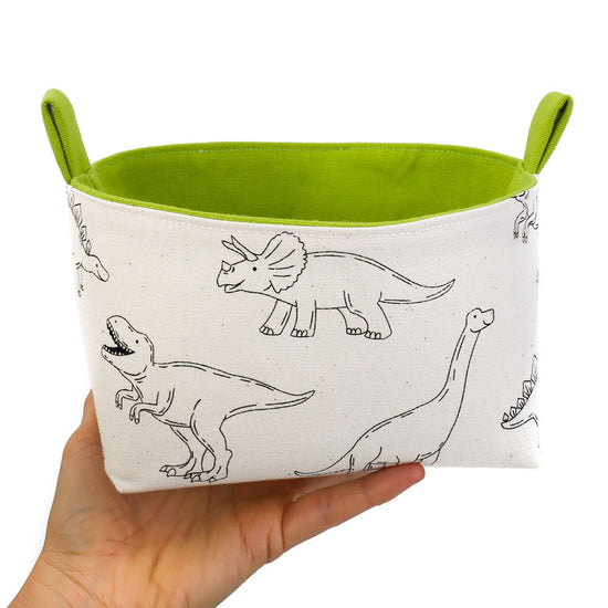 medium-green-dinosaur-canvas-storage-basket-for-boys