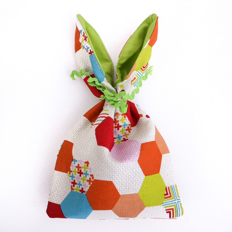 Load image into Gallery viewer, multicolour-honeycomb-easter-bunny-bag
