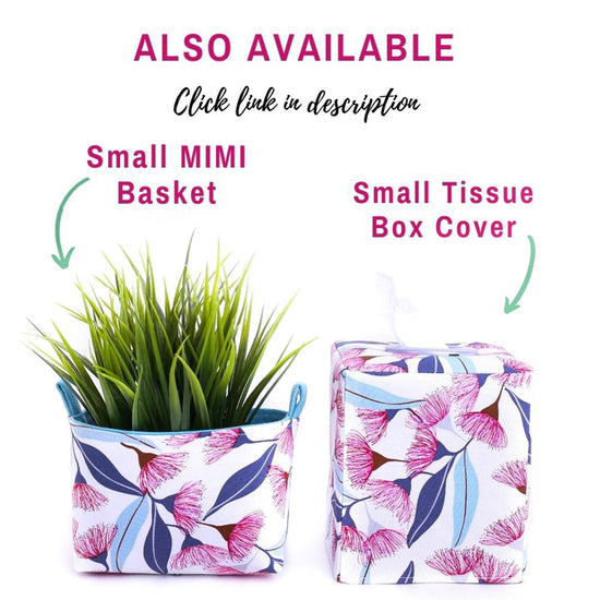 Load image into Gallery viewer, tissue-box-cover-pink-flowering-gum-plant-pot-cover
