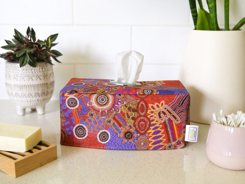 red-orange-indigenous-rectangular-tissue-box-cover-bathroom-decor
