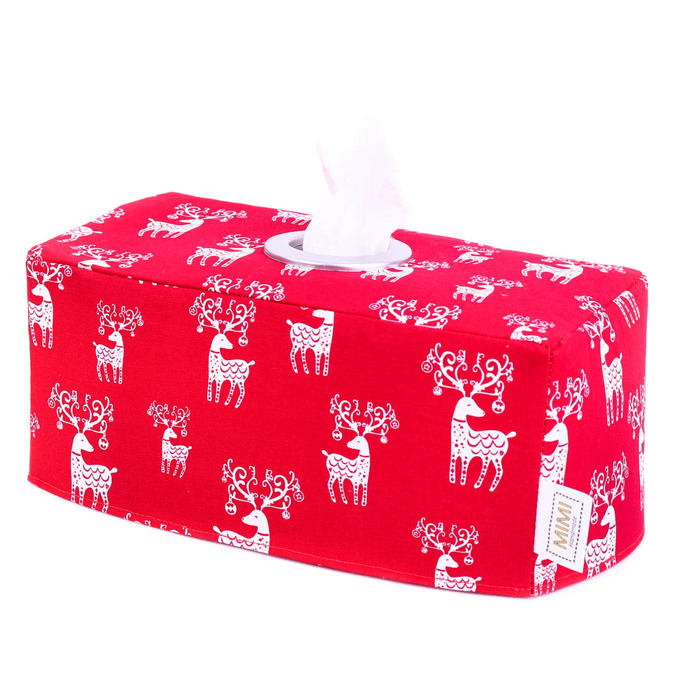 red-rectangular-scandinavian-deer-fabric-tissue-box-cover-holder-by-MIMI-Handmade-Christmas-in-July-home-decor