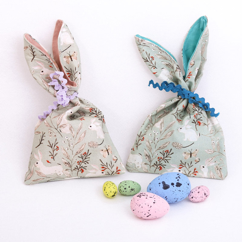 two-mint-and-pastel-pink-bunny-bags-rabbit-and-butterfly-fabric-print
